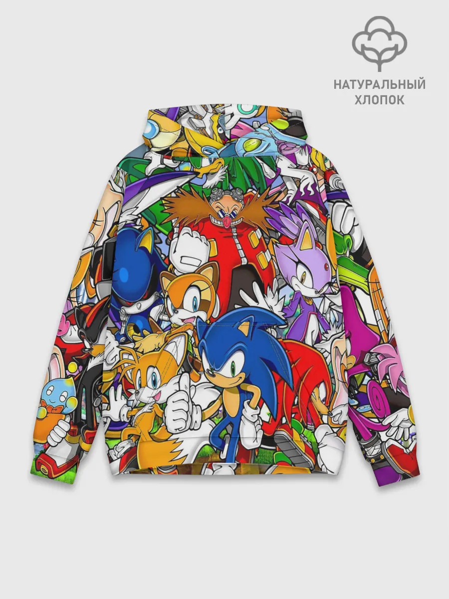 Худи мужской база хлопок / Sonic.