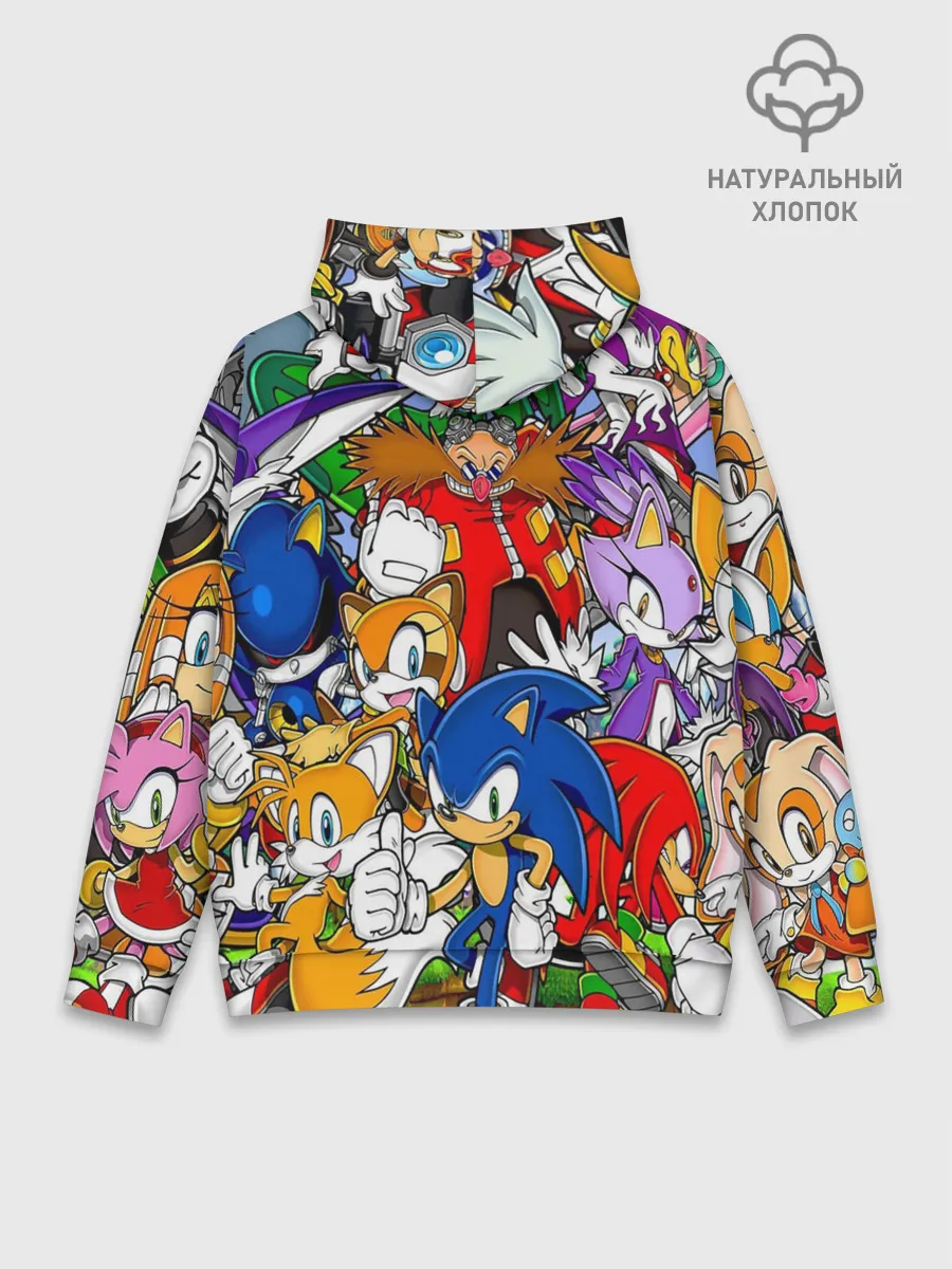 Худи мужской база хлопок / Sonic.