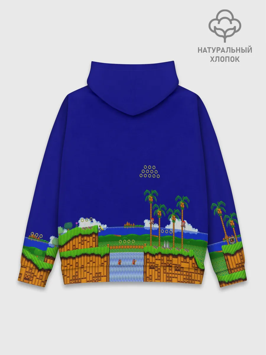 Худи мужской база хлопок / Sonic.