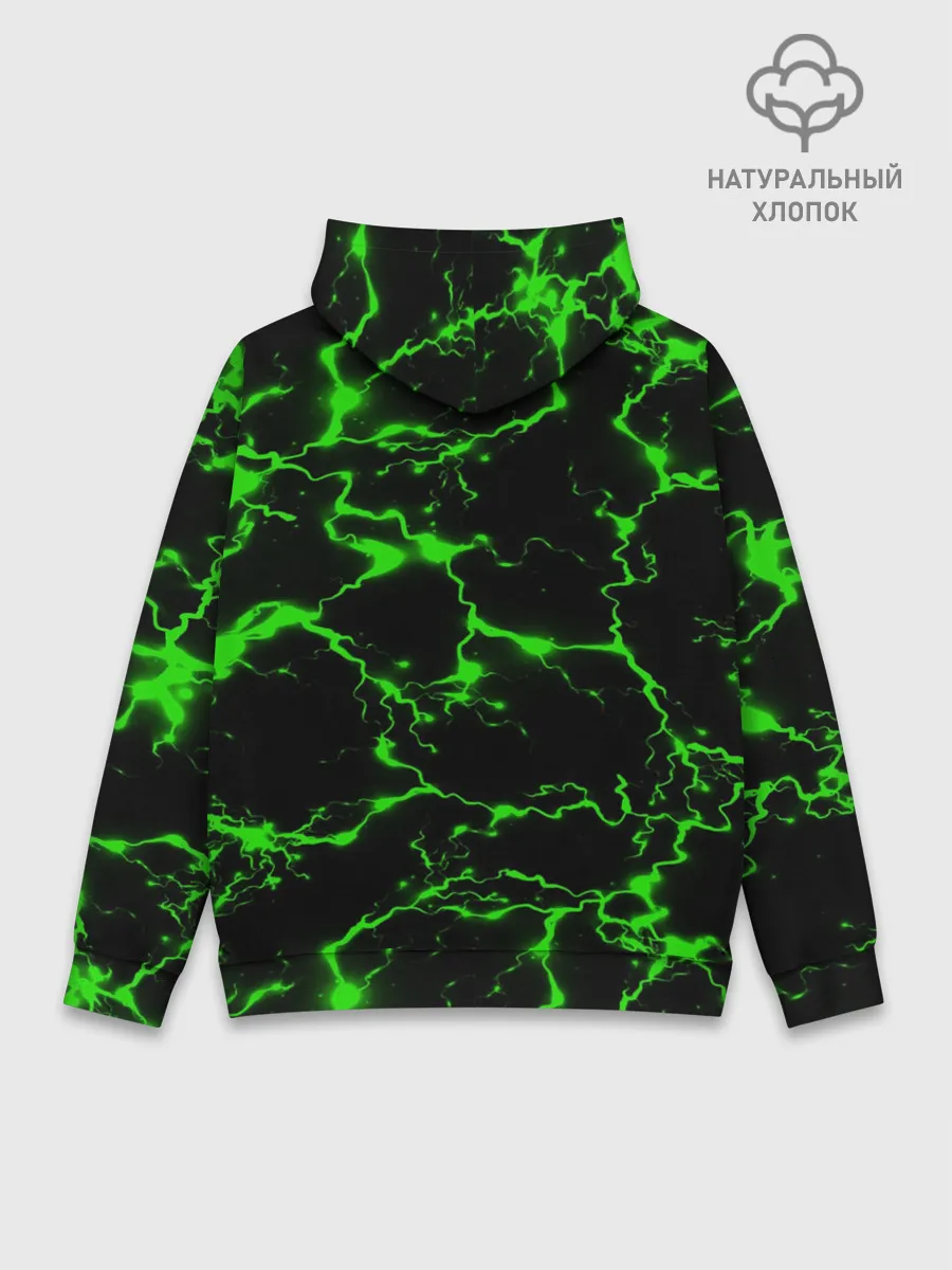 Худи мужской база хлопок / Green Flash