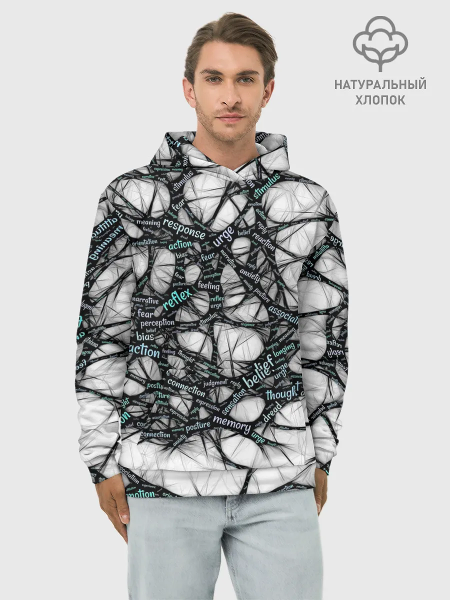 Худи мужской база хлопок / NEIROLINK