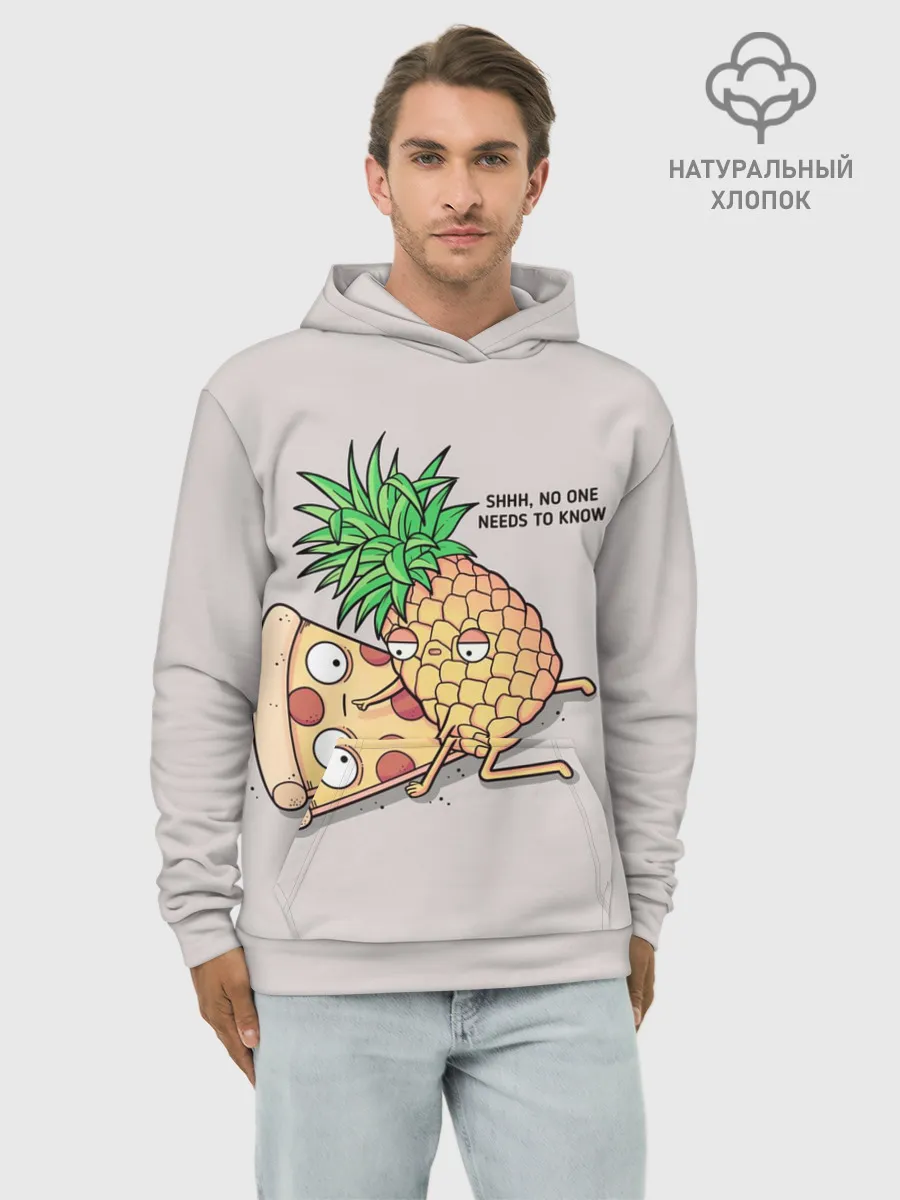 Худи мужской база хлопок / No one needs to know