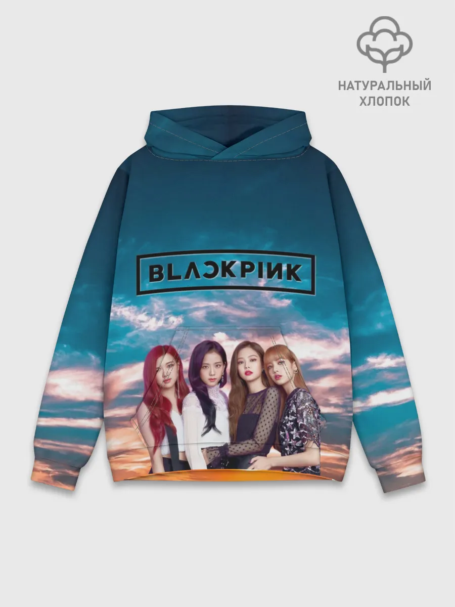 Худи мужской база хлопок / BlackPink