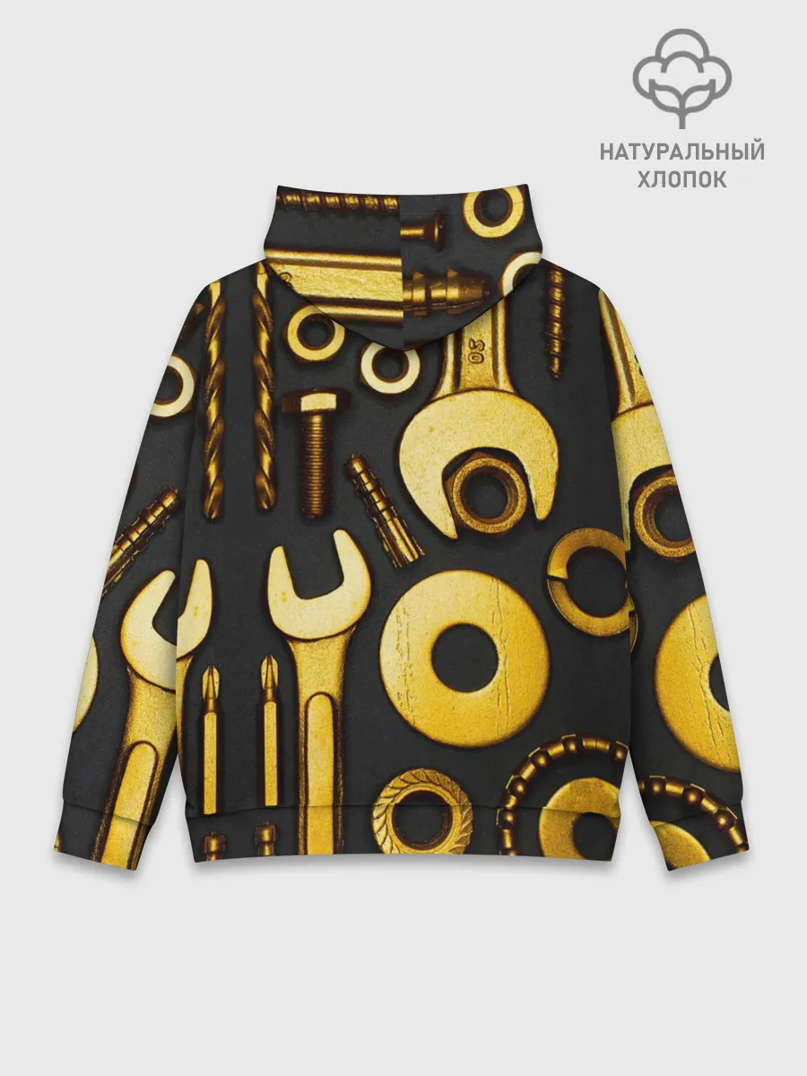 Худи мужской база хлопок / КЛЮЧ ГАЙКА