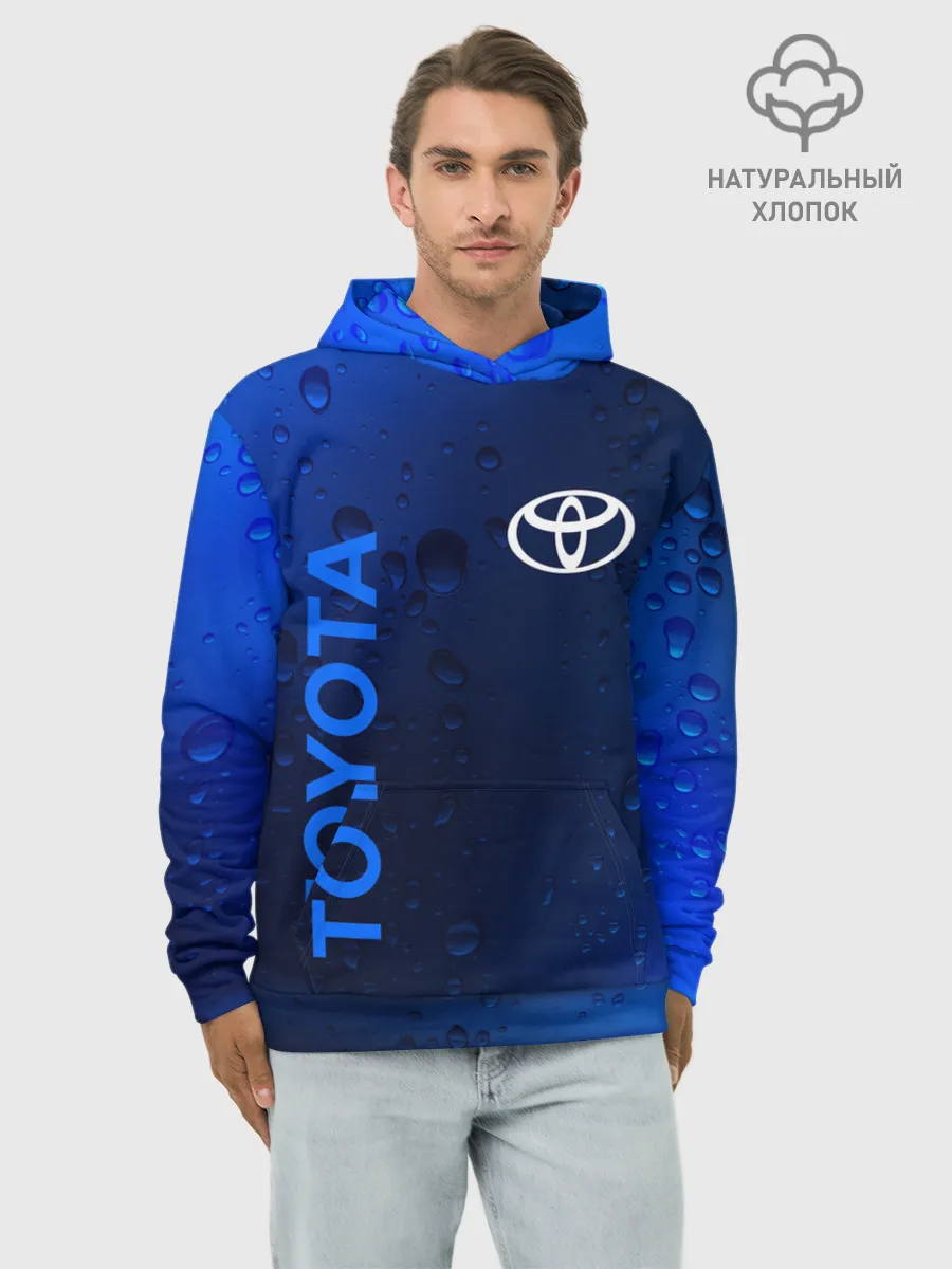 Худи мужской база хлопок / TOYOTA / ТОЙОТА