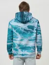 Худи мужской база хлопок / Вода волны пена море