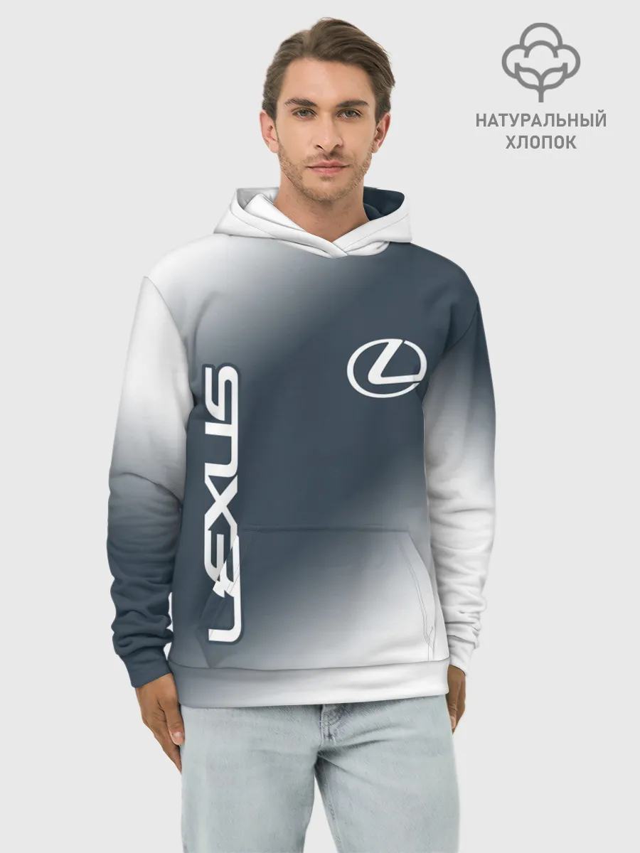 Худи мужской база хлопок / LEXUS / ЛЕКСУС