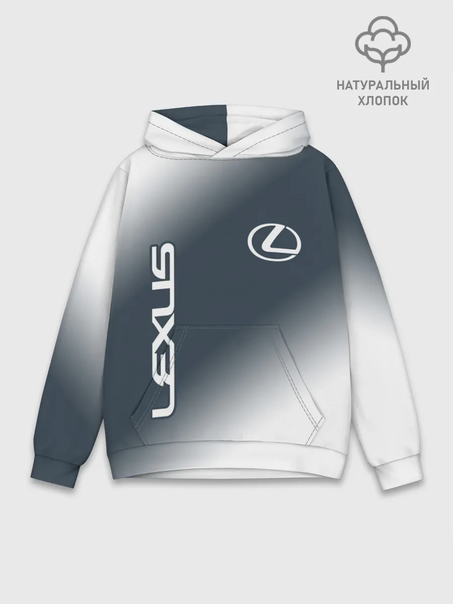 Худи мужской база хлопок / LEXUS / ЛЕКСУС