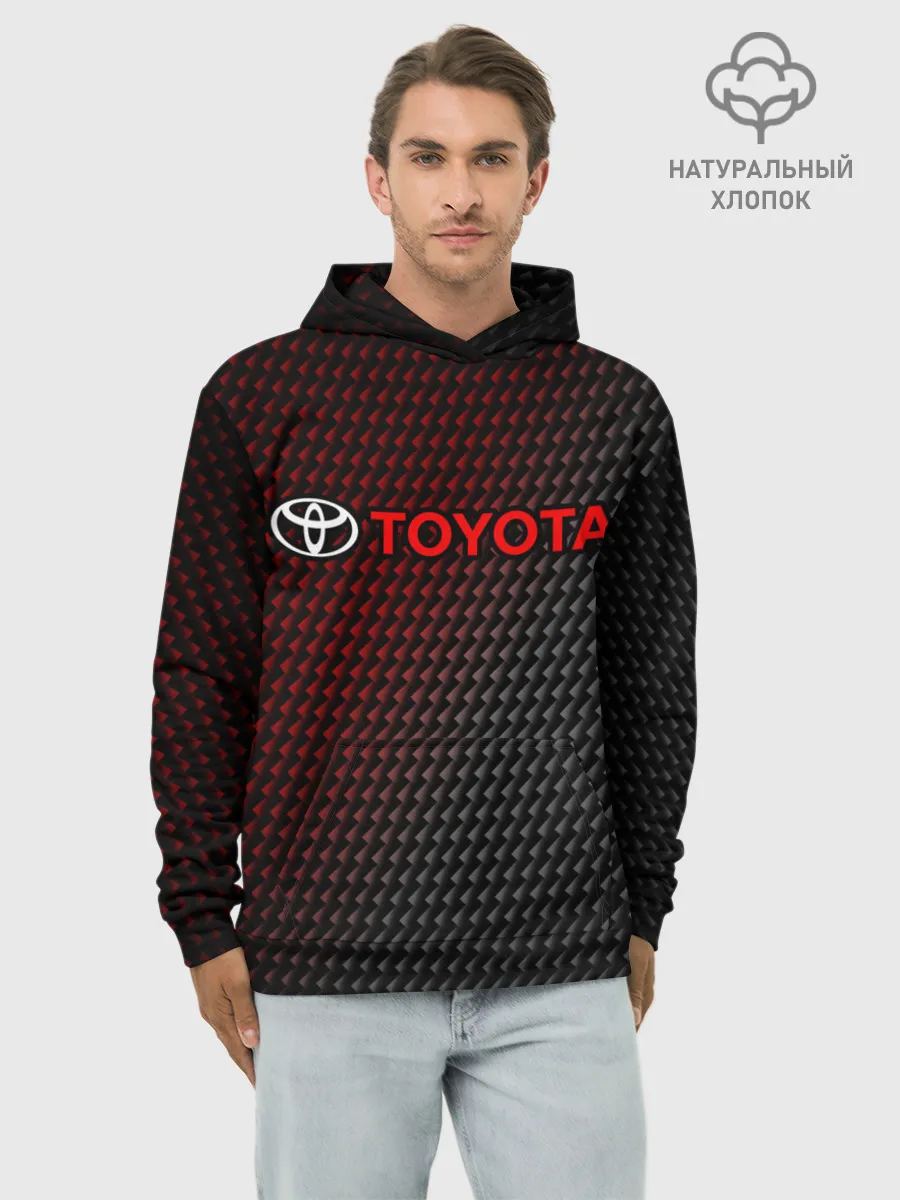 Худи мужской база хлопок / TOYOTA / ТОЙОТА