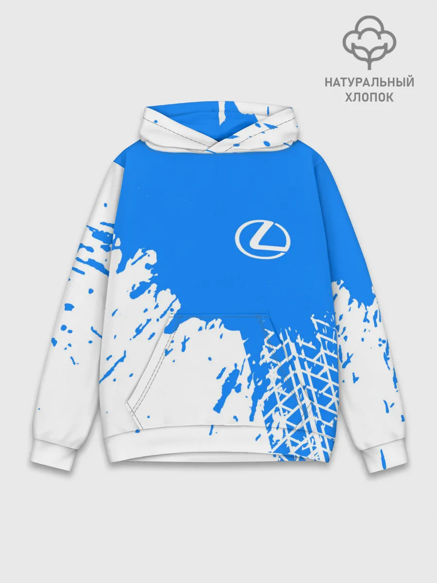 Худи мужской база хлопок / LEXUS / ЛЕКСУС