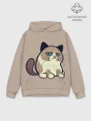 Худи мужской база хлопок / Великий Grumpy Cat