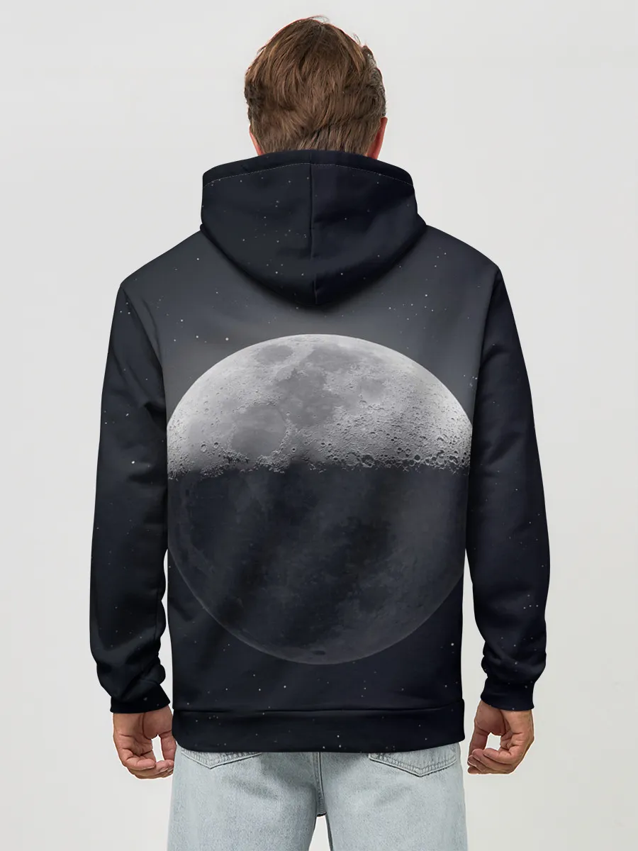 Худи мужской база хлопок / луна