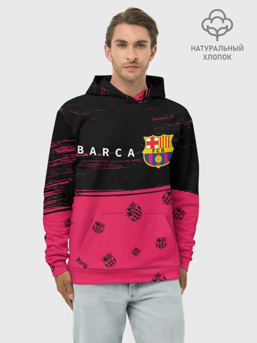 Худи мужской база хлопок / BARCELONA / БАРСЕЛОНА