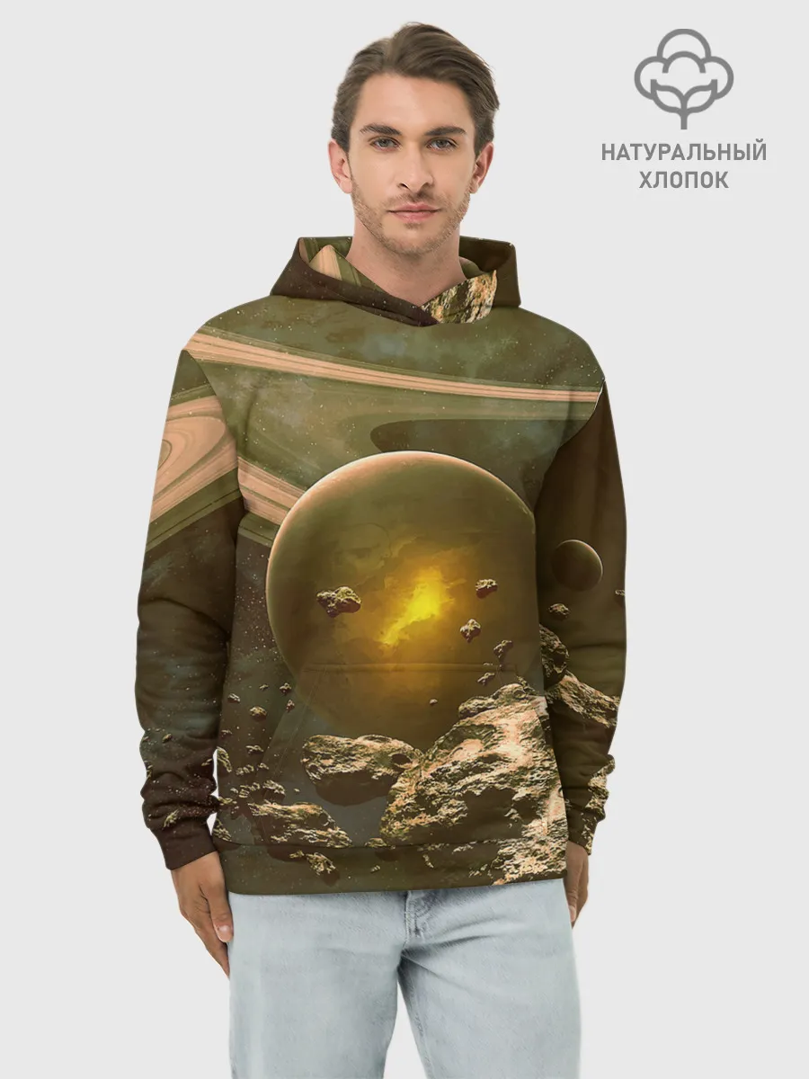 Худи мужской база хлопок / Saturn