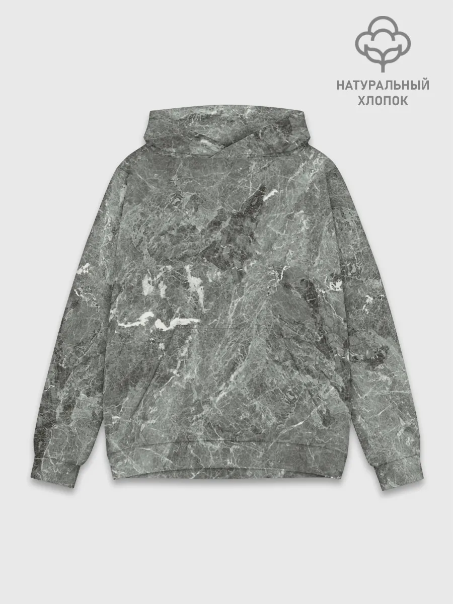 Худи мужской база хлопок / Grey