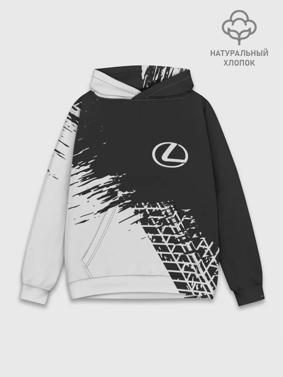 Худи мужской база хлопок / LEXUS / ЛЕКСУС