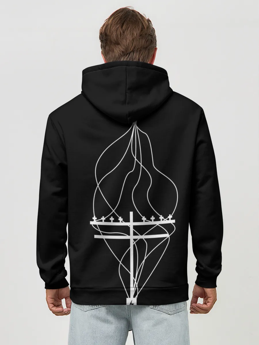 Худи мужской база хлопок / На проводе повиси