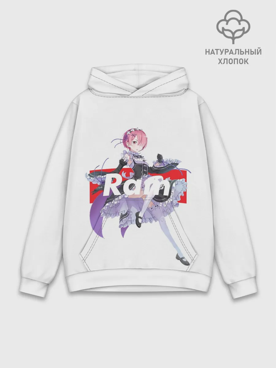 Худи мужской база хлопок / Re:Zero