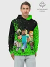 Худи мужской база хлопок / minecraft