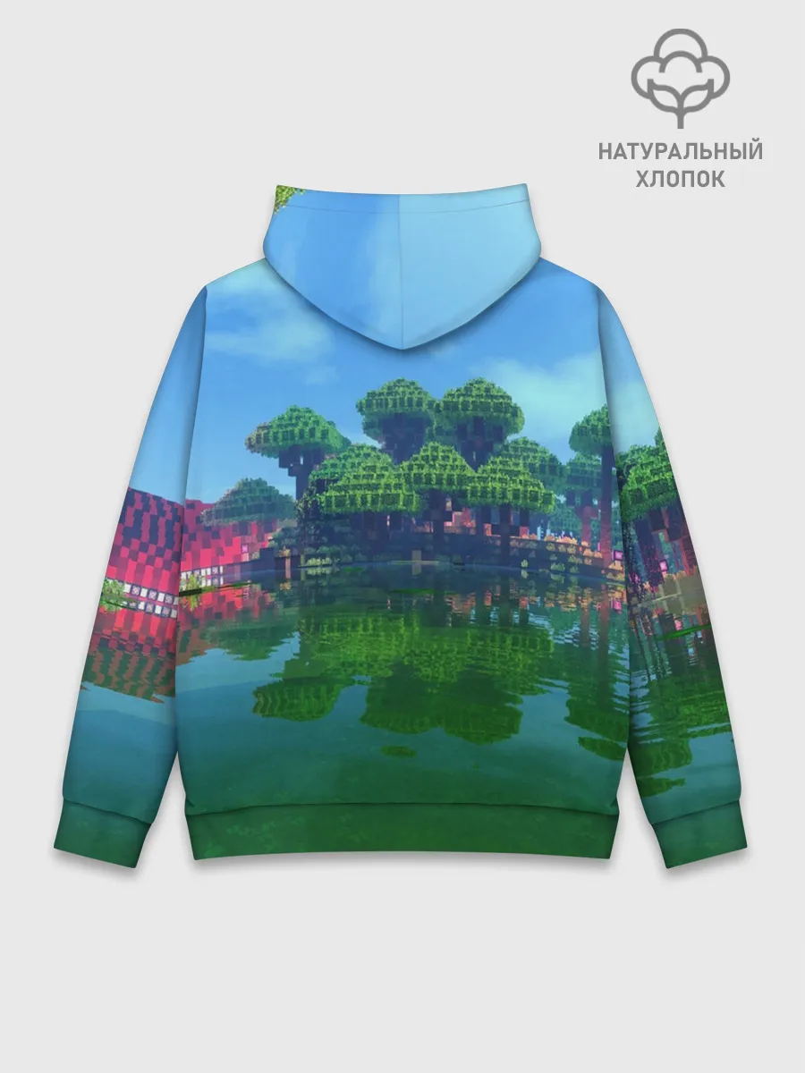 Худи мужской база хлопок / minecraft