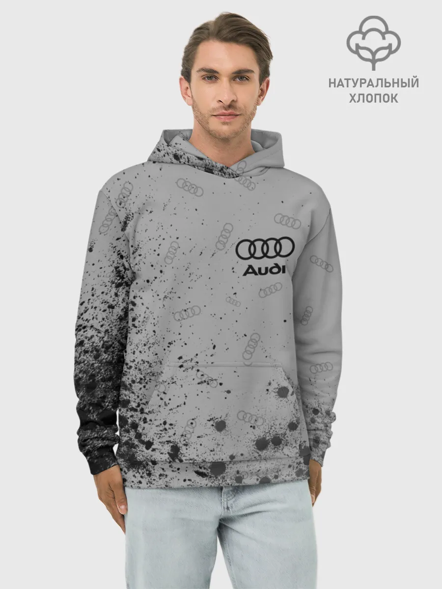 Худи мужской база хлопок / AUDI / АУДИ