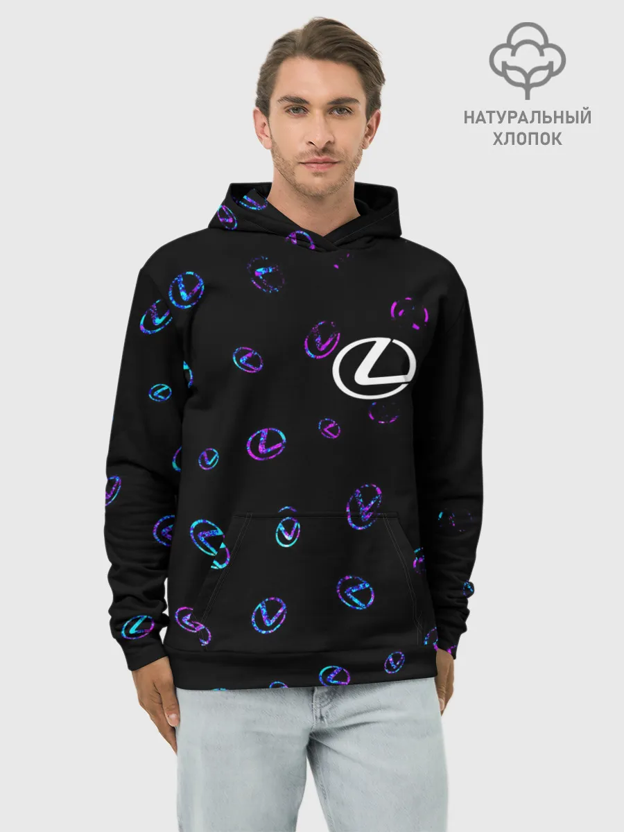 Худи мужской база хлопок / LEXUS / ЛЕКСУС