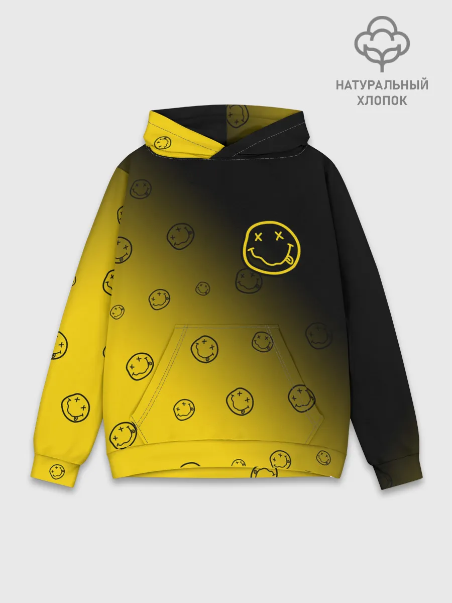 Худи мужской база хлопок / NIRVANA / НИРВАНА