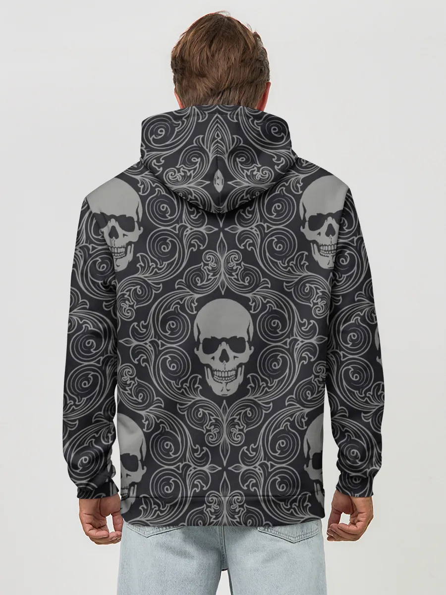 Худи мужской база хлопок / Skulls