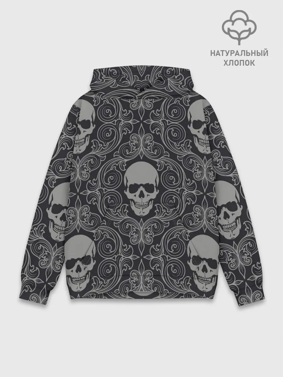 Худи мужской база хлопок / Skulls
