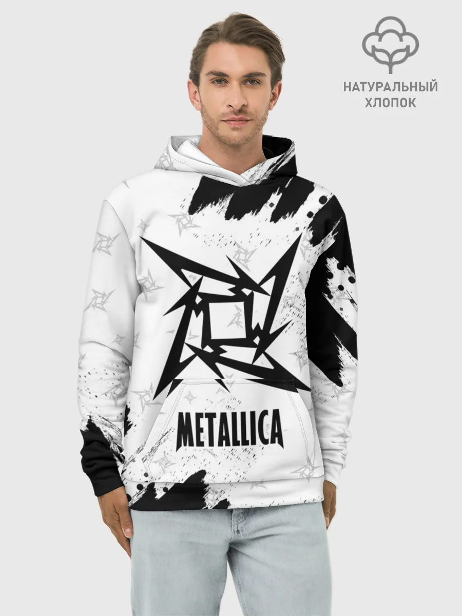 Худи мужской база хлопок / METALLICA / МЕТАЛЛИКА
