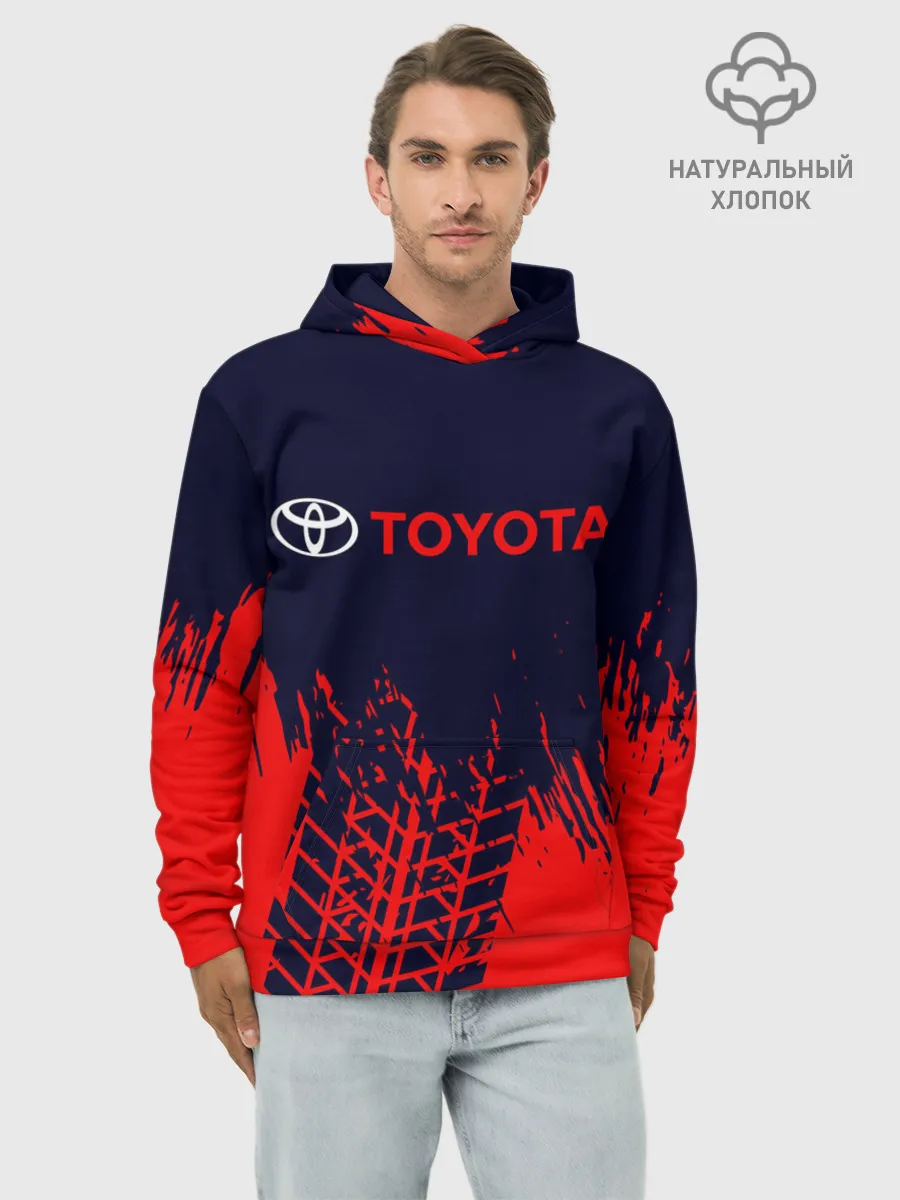 Худи мужской база хлопок / TOYOTA / ТОЙОТА