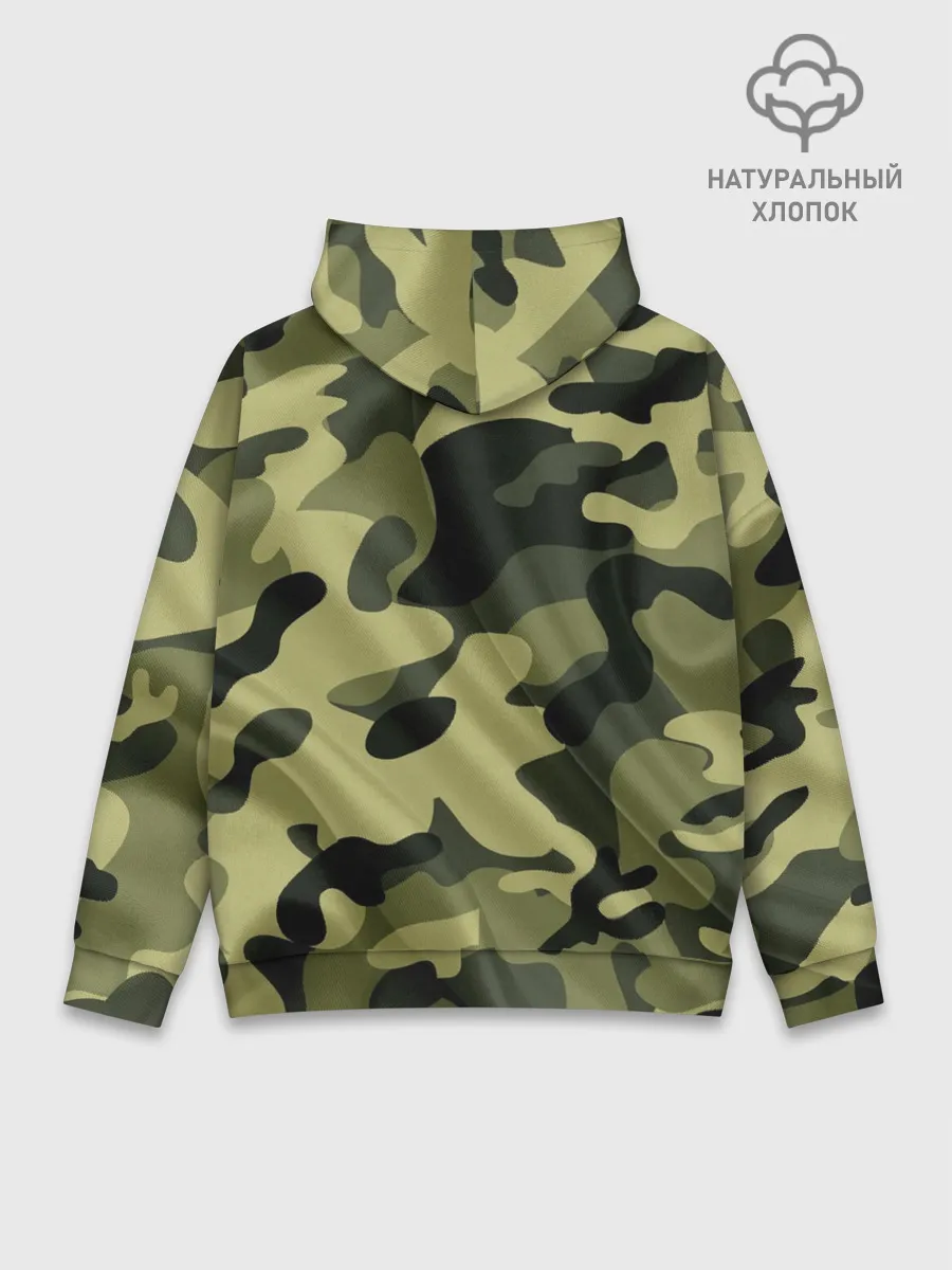 Худи мужской база хлопок / Милитари