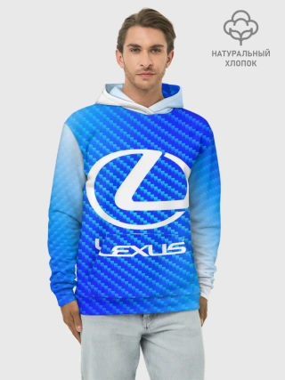Худи мужской база хлопок / LEXUS / ЛЕКСУС