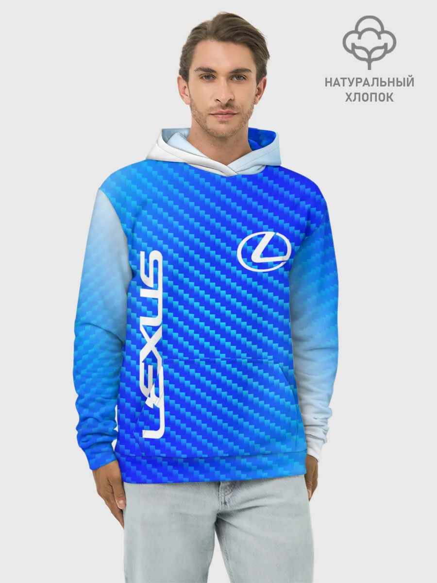 Худи мужской база хлопок / LEXUS / ЛЕКСУС