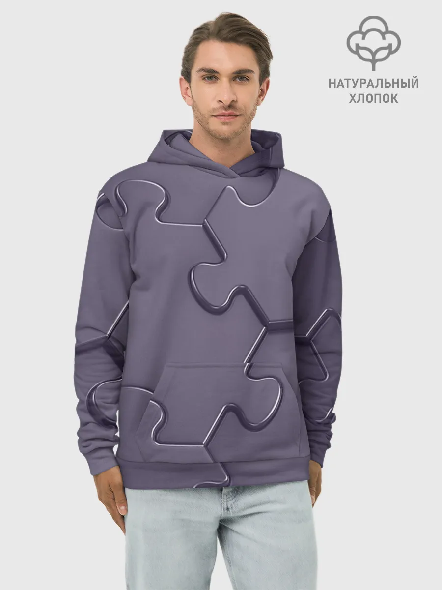 Худи мужской база хлопок / Puzzles