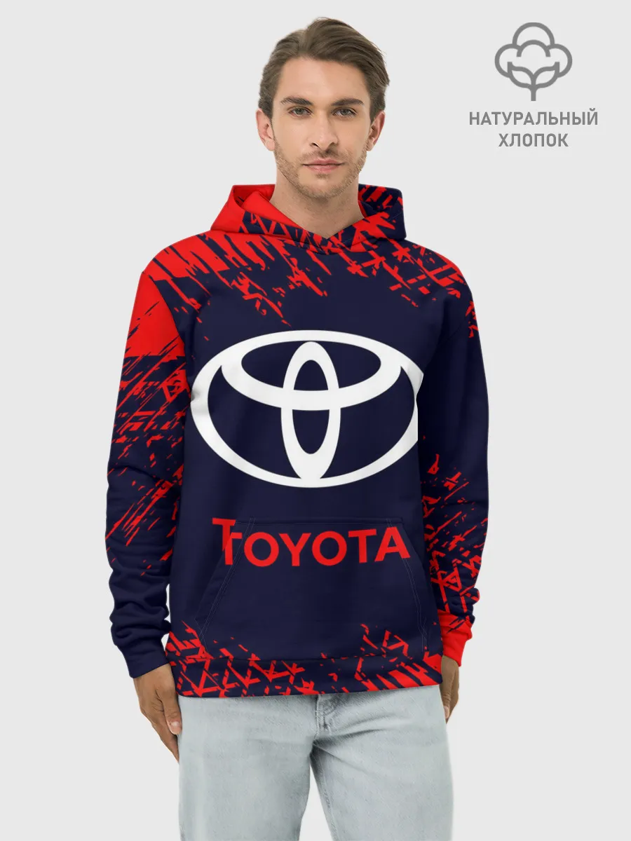Худи мужской база хлопок / TOYOTA / ТОЙОТА