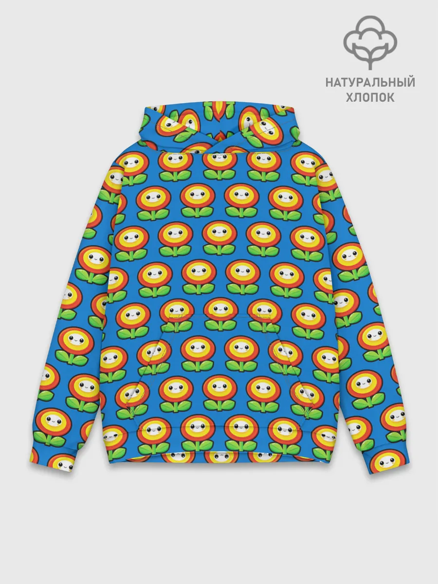 Худи мужской база хлопок / Super Mario