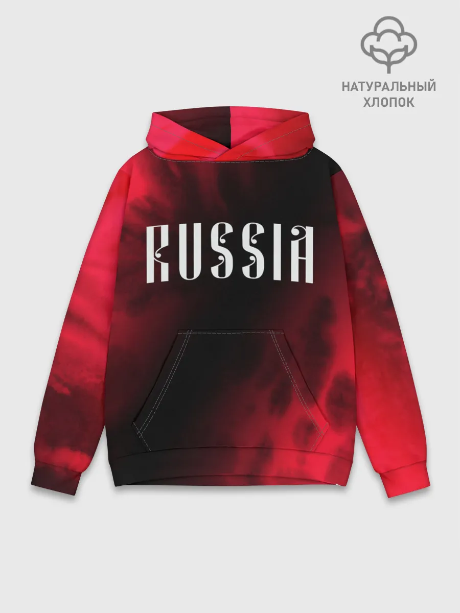 Худи мужской база хлопок / RUSSIA / РОССИЯ