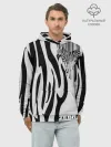 Худи мужской база хлопок / Zebra