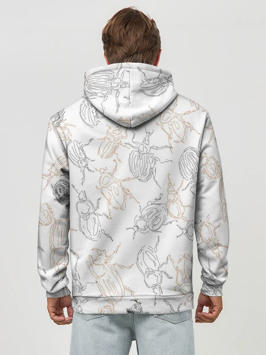 Худи мужской база хлопок / Ползучие жучки