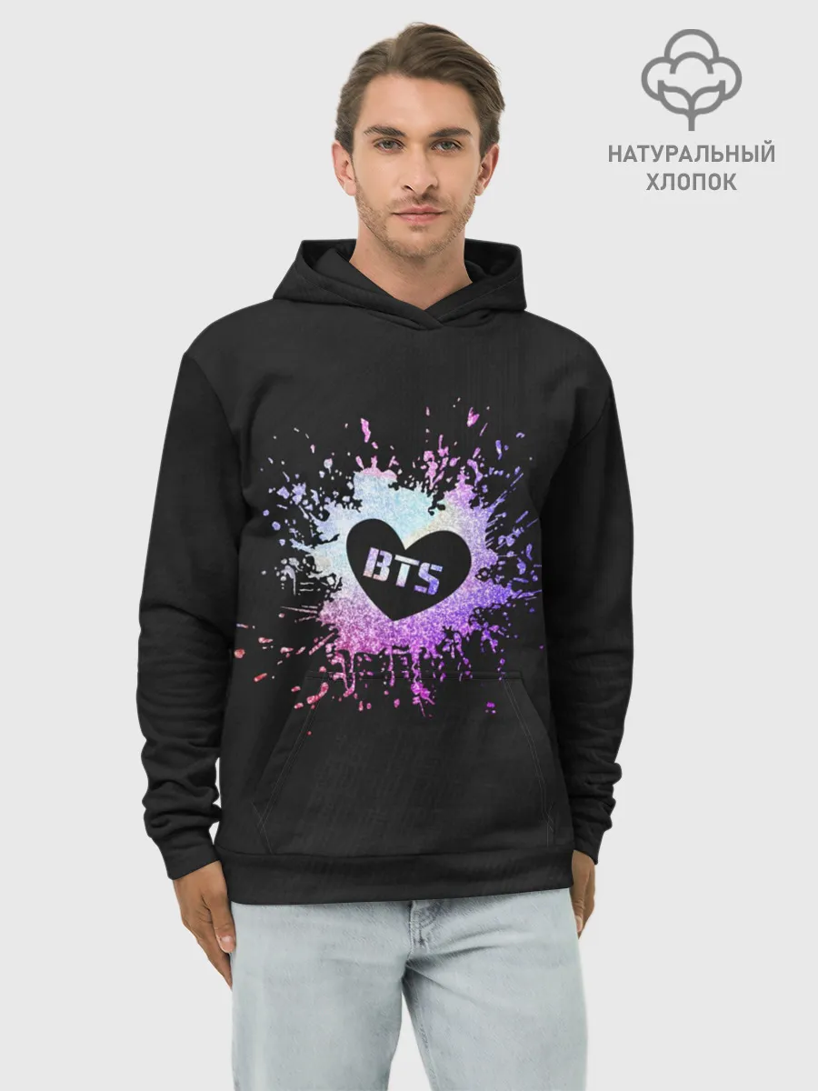 Худи мужской база хлопок / BTS
