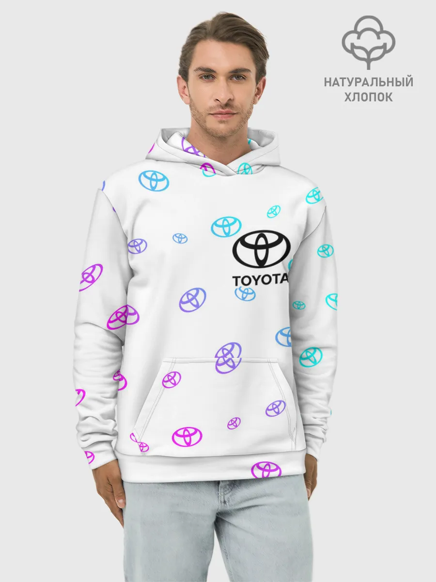 Худи мужской база хлопок / TOYOTA / ТОЙОТА