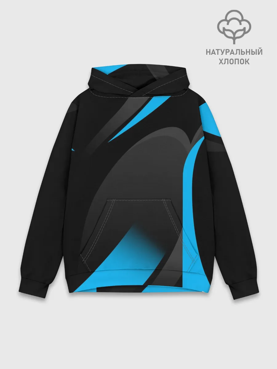 Худи мужской база хлопок / SPORT WEAR BLUE