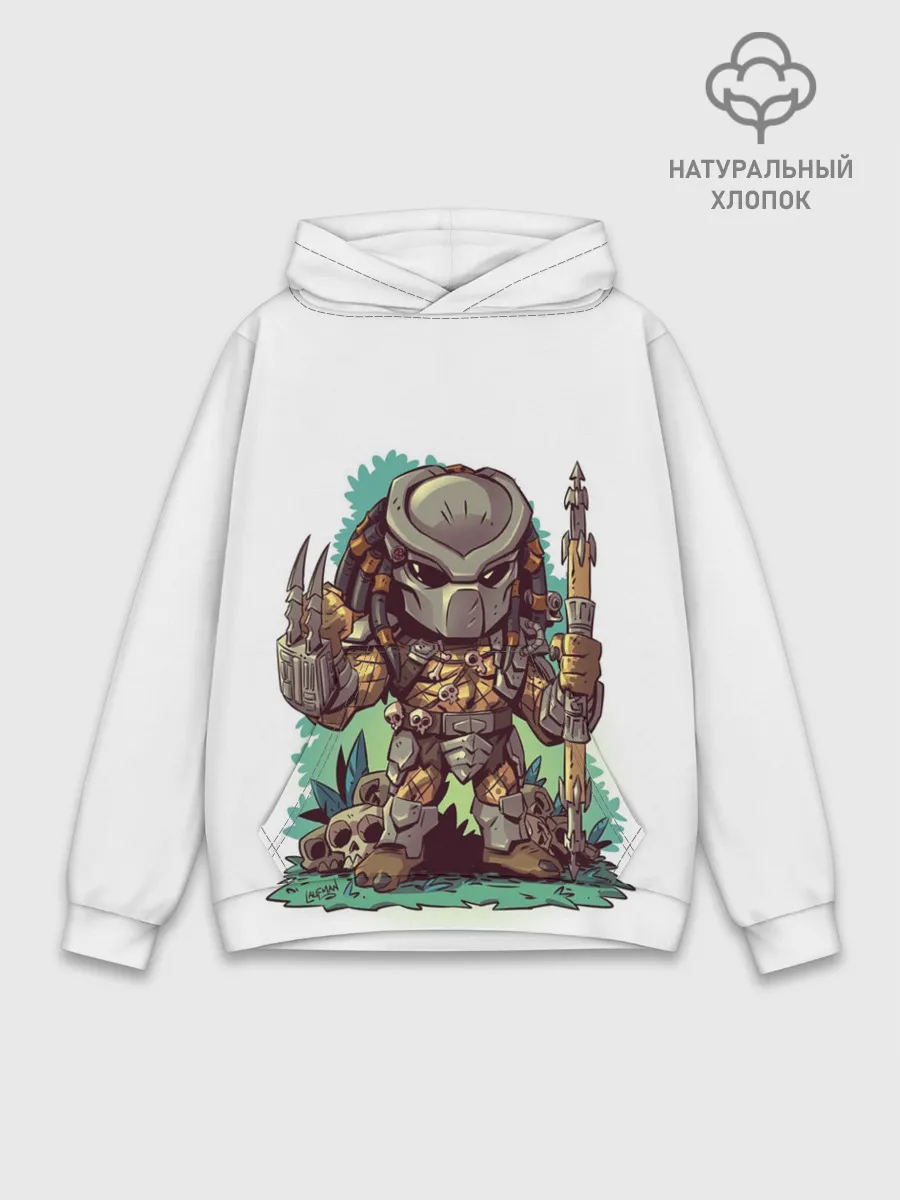 Худи мужской база хлопок / ХИЩНИК | PREDATOR