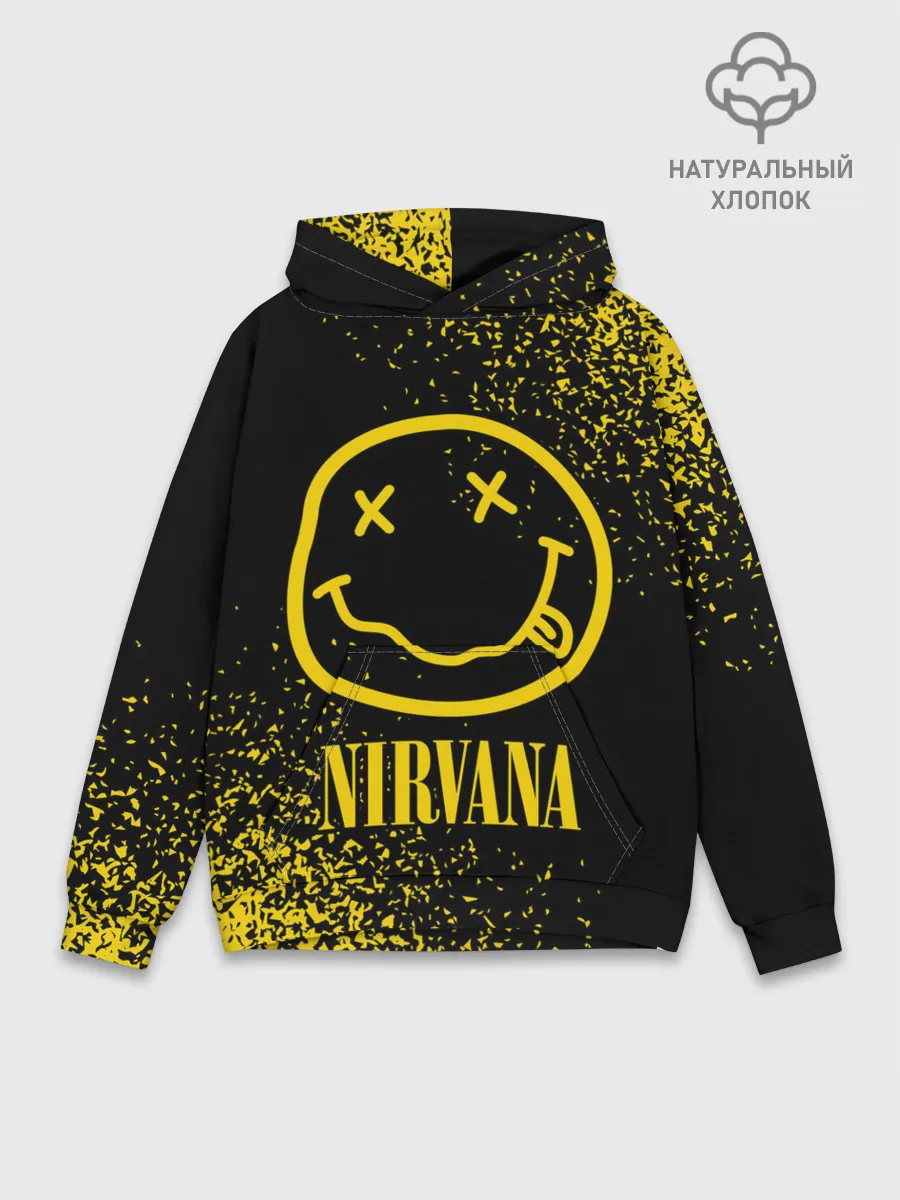 Худи мужской база хлопок / NIRVANA / НИРВАНА