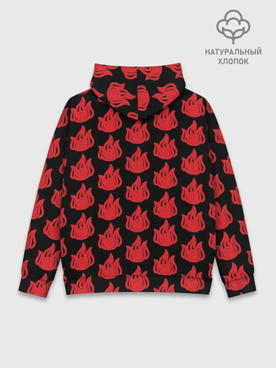 Худи мужской база хлопок / ОГОНЬ