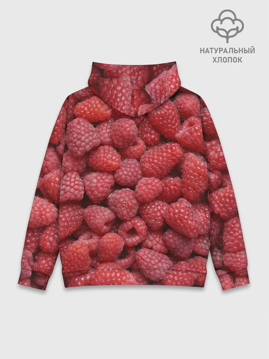 Худи мужской база хлопок / Малина.