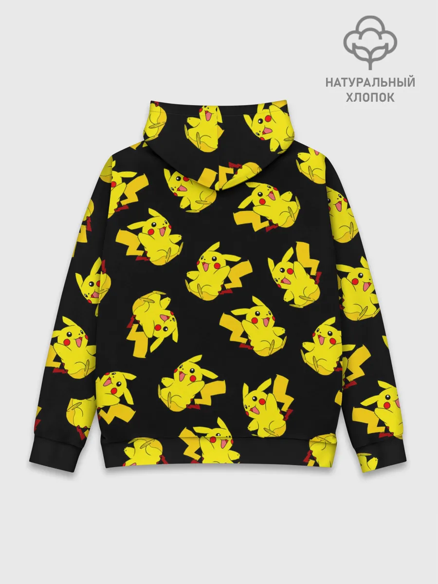 Худи мужской база хлопок / Веселый пикачу