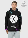 Худи мужской база хлопок / EXO BAND.