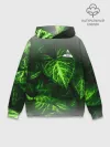 Худи мужской база хлопок / Листья зеленые CODE ERROR 404